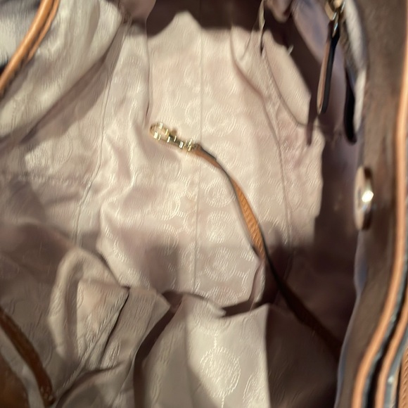 Michael Kors Brown Pebbled Leather Shoulder/Crossbody Bag EUC w/dust bag - Picture 12 of 14